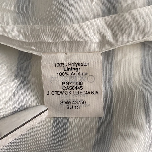 J. Crew Navy and White Striped Sleeveless Dress Size 0 - Picture 9 of 10